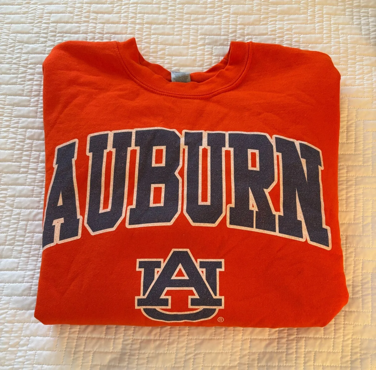 Auburn University Crewneck Orange Size M - Image 2
