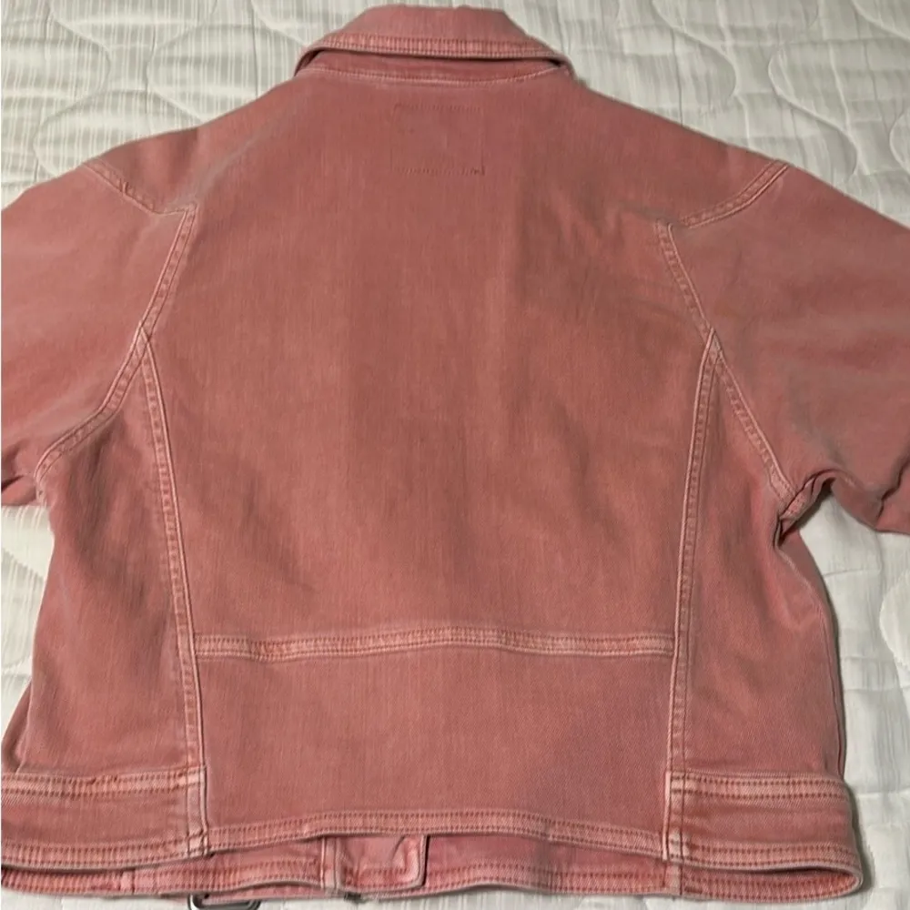Paige   Dusty Pink Denim Jacket - Image 10