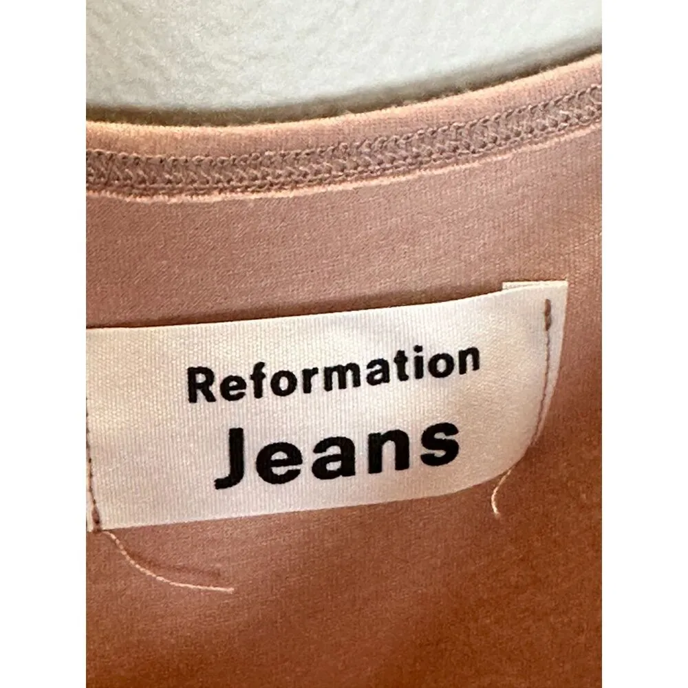 Reformation  Women's Size M Blush Pink Rou Knitted Midi Dress Sleeveless EUC - Image 4