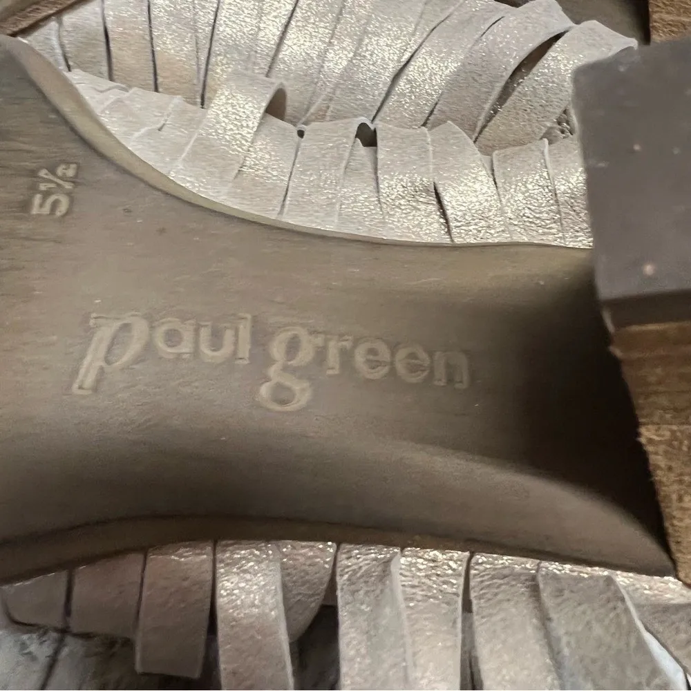 Paul Green "Rachel" Fringe Slide Sandals | Style #5185 | Cottagecore Size 5.5 - Image 11