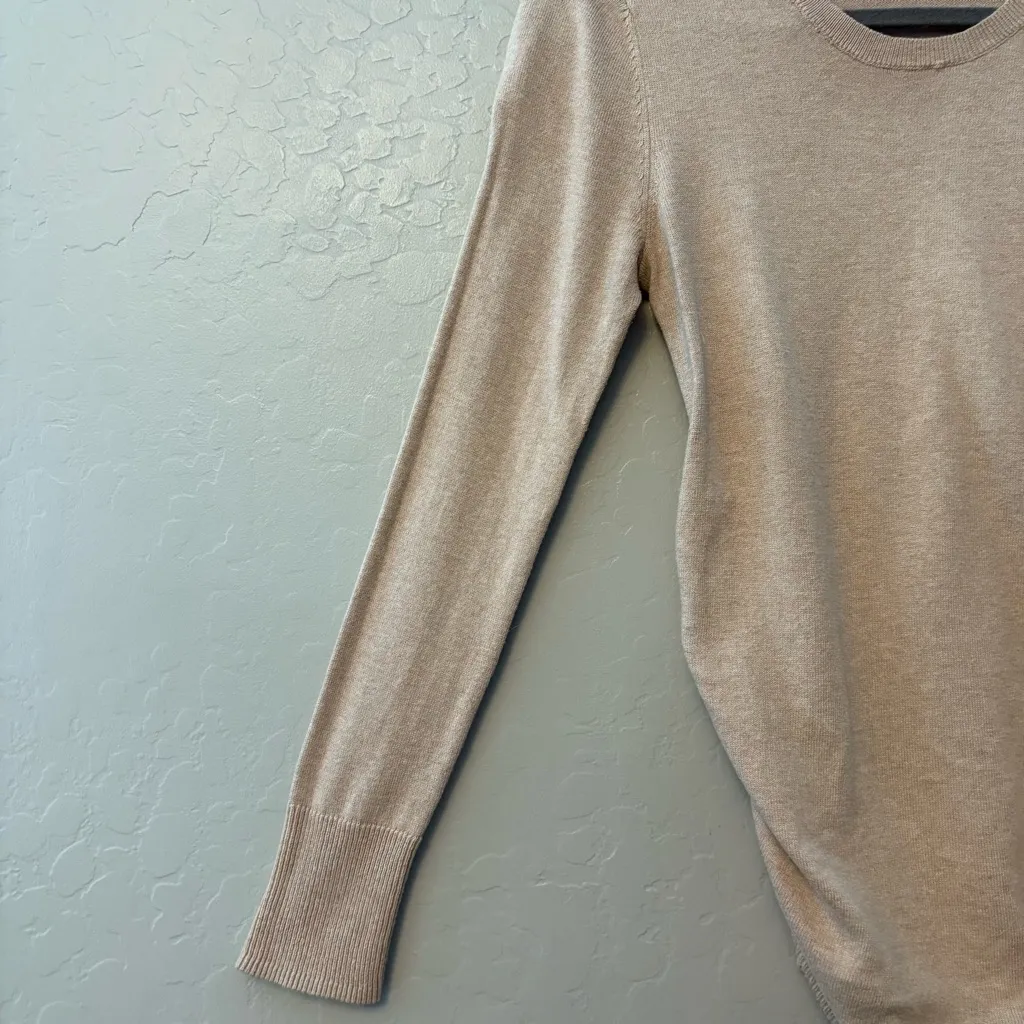 Motherhood Maternity beige long sleeve crew neck knit sweater size small - Image 8