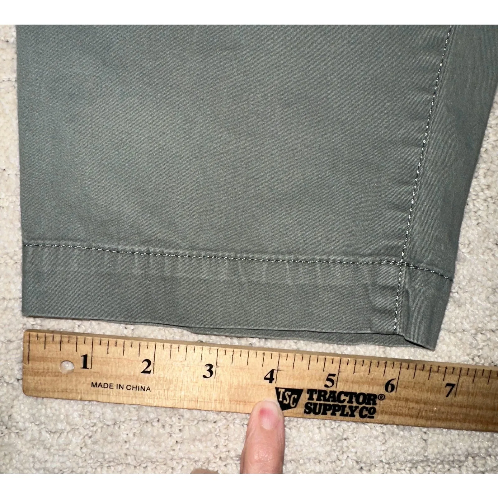 Talbots The Weekend Chino Pants Womens 14P Green Straight Leg Stretch Twill - Image 8