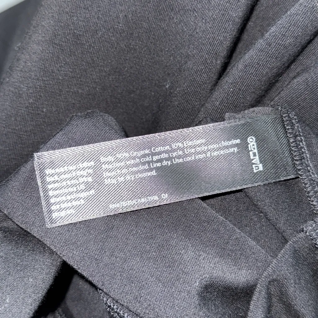 NWT Eileen Fisher Organic Cotton Blend Lantern Dress stretch Jersey L - Image 3