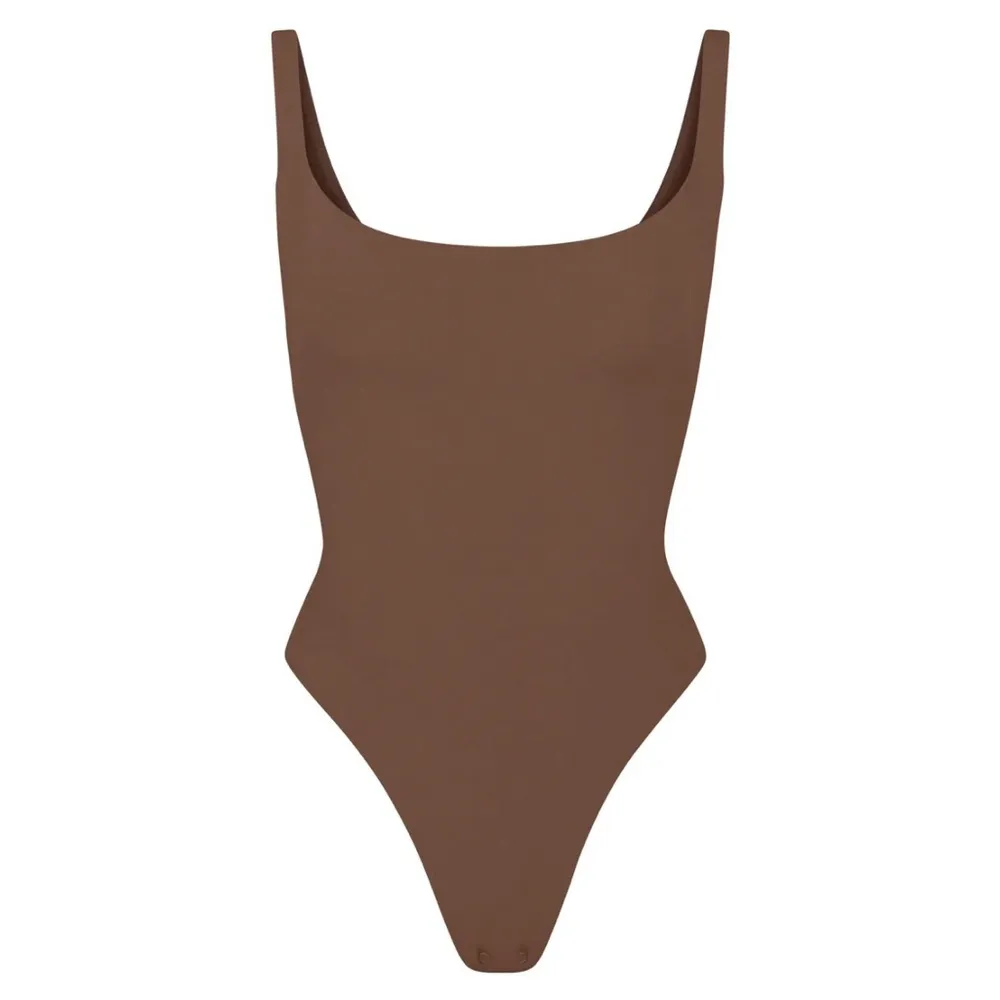 Skims Fits Everybody Square Neck Bodysuit Jasper Size Medium - Image 2