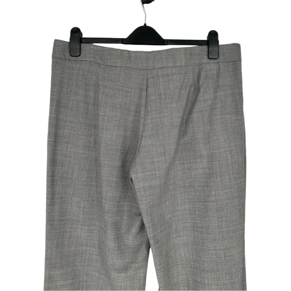 Tory Burch Straight Leg Grey Dress Pants Trousers size 14 Wool Blend Stretch - Image 5