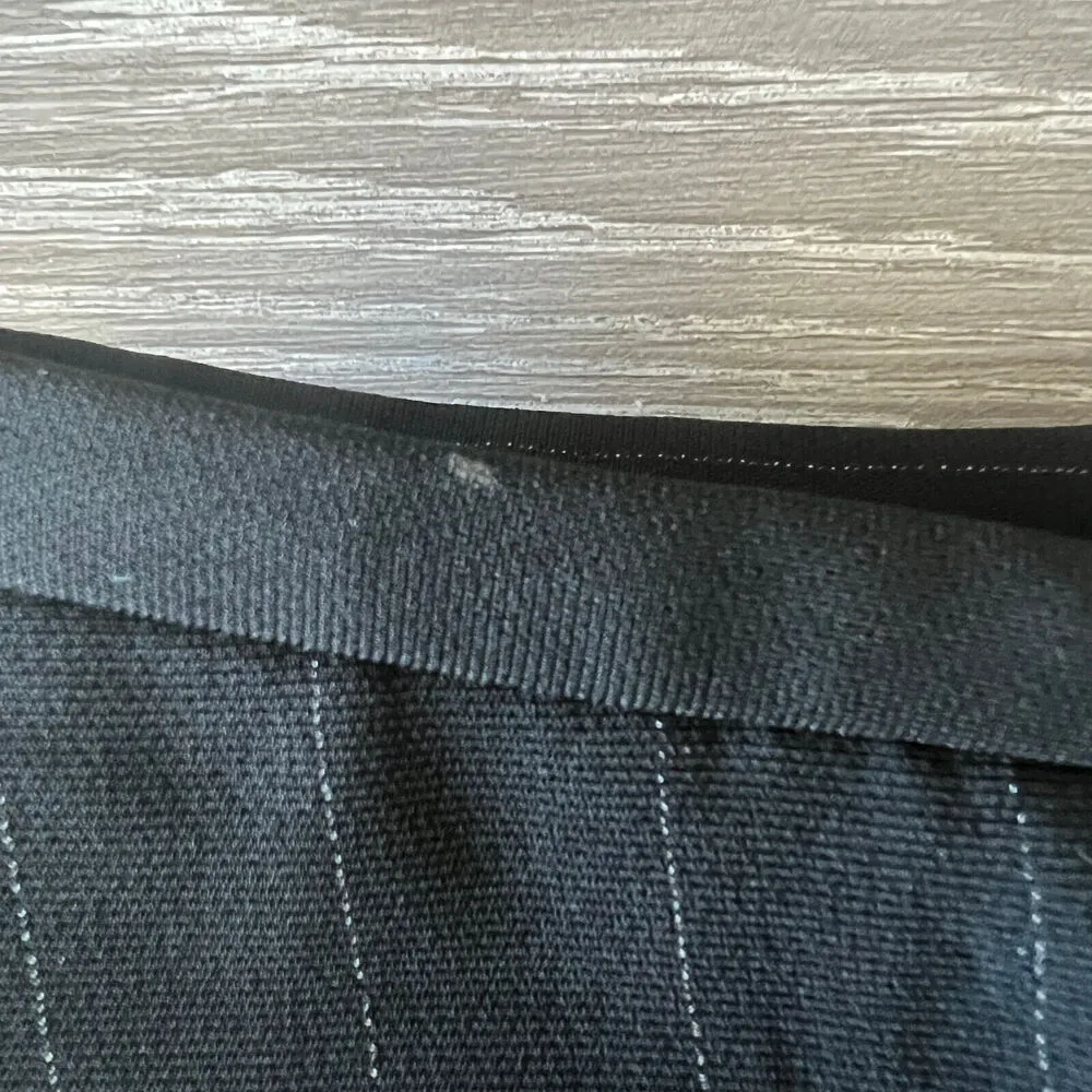 Ann Taylor Factory Pants Size 2 Black Pinstripe Lined - Image 13