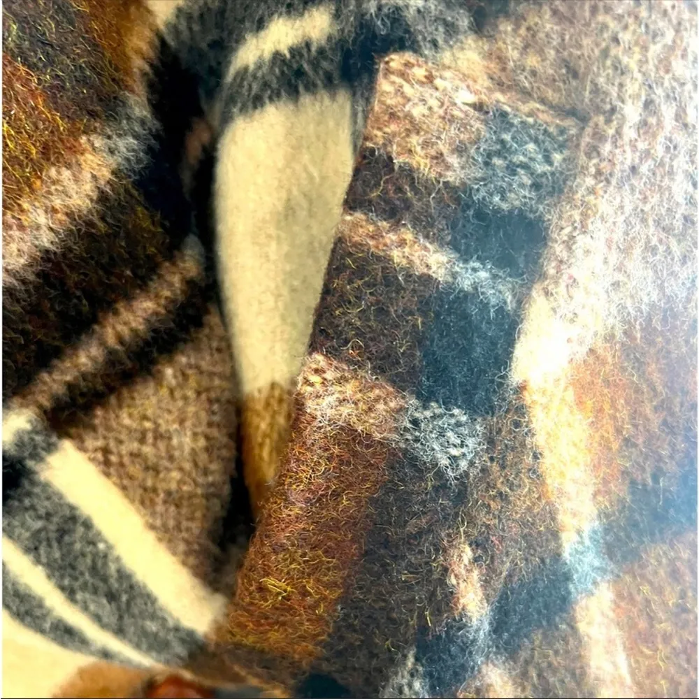 Vintage 70s  Western Waterproof Poncho Cape Reversible Equestrian - Image 12