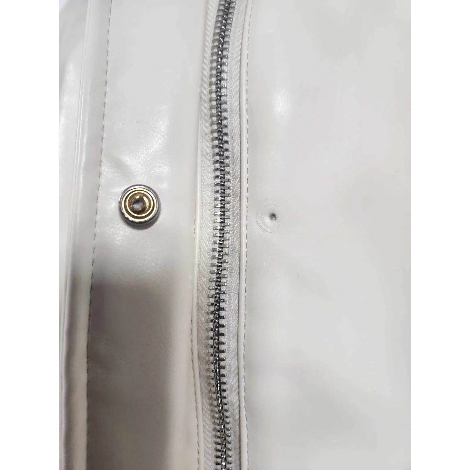 Anthropologie Maeve Maeve Oversized Faux Leather Bomber Jacket Size S - Image 8