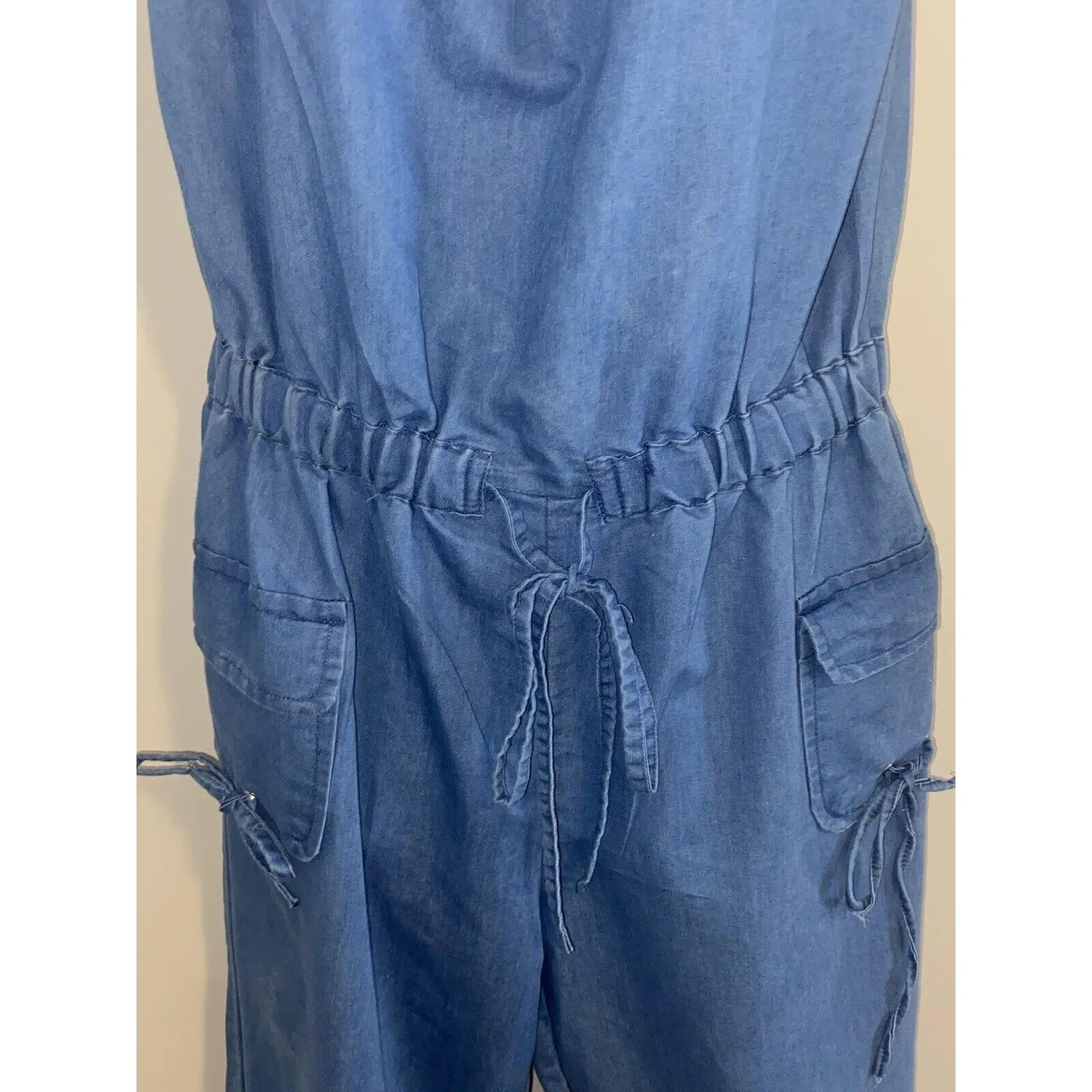 NWT Thread Story Size Med Drawstring Stretch Waist Lightweight Jumper Blue - Image 6