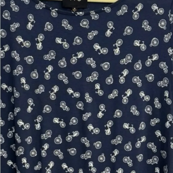 Anthropologie W5 Blouse Bicycle Pattern NWT - Image 2