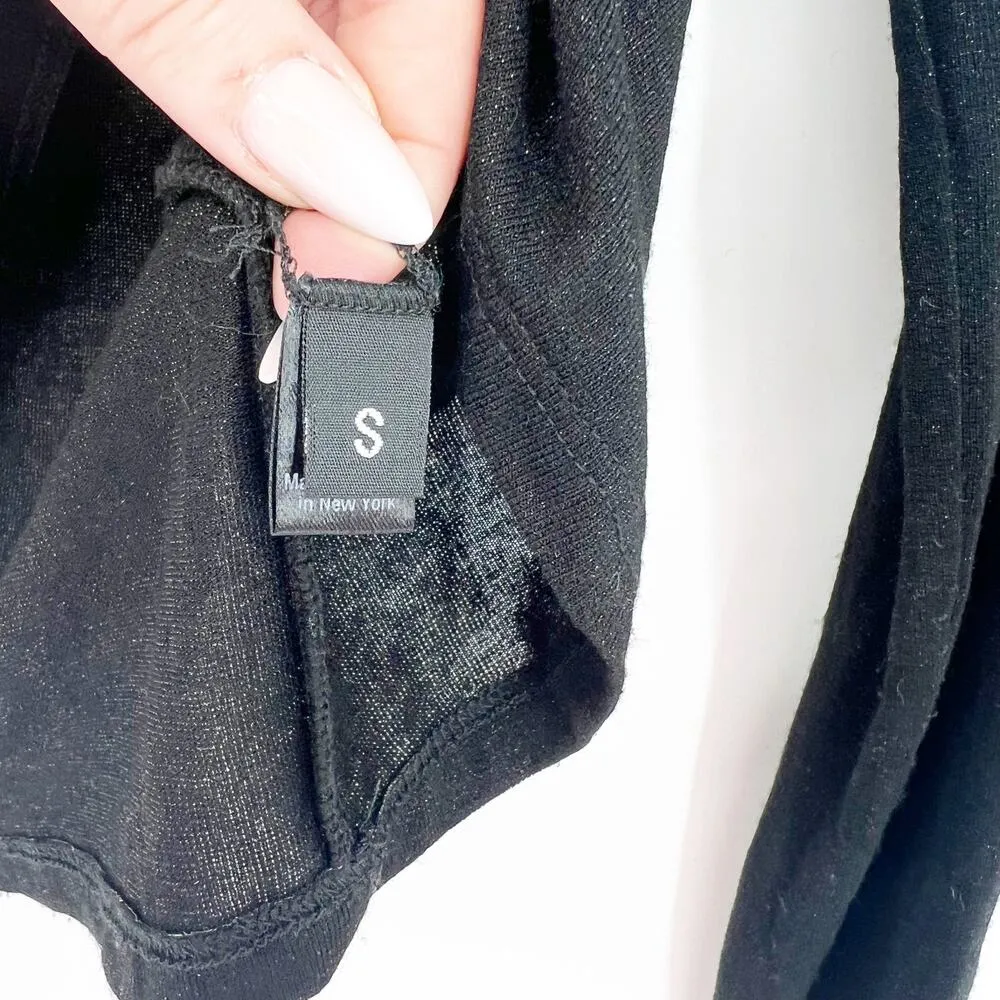 Eros Sparkle Mock Neck Classic Pullover S Black - Image 6