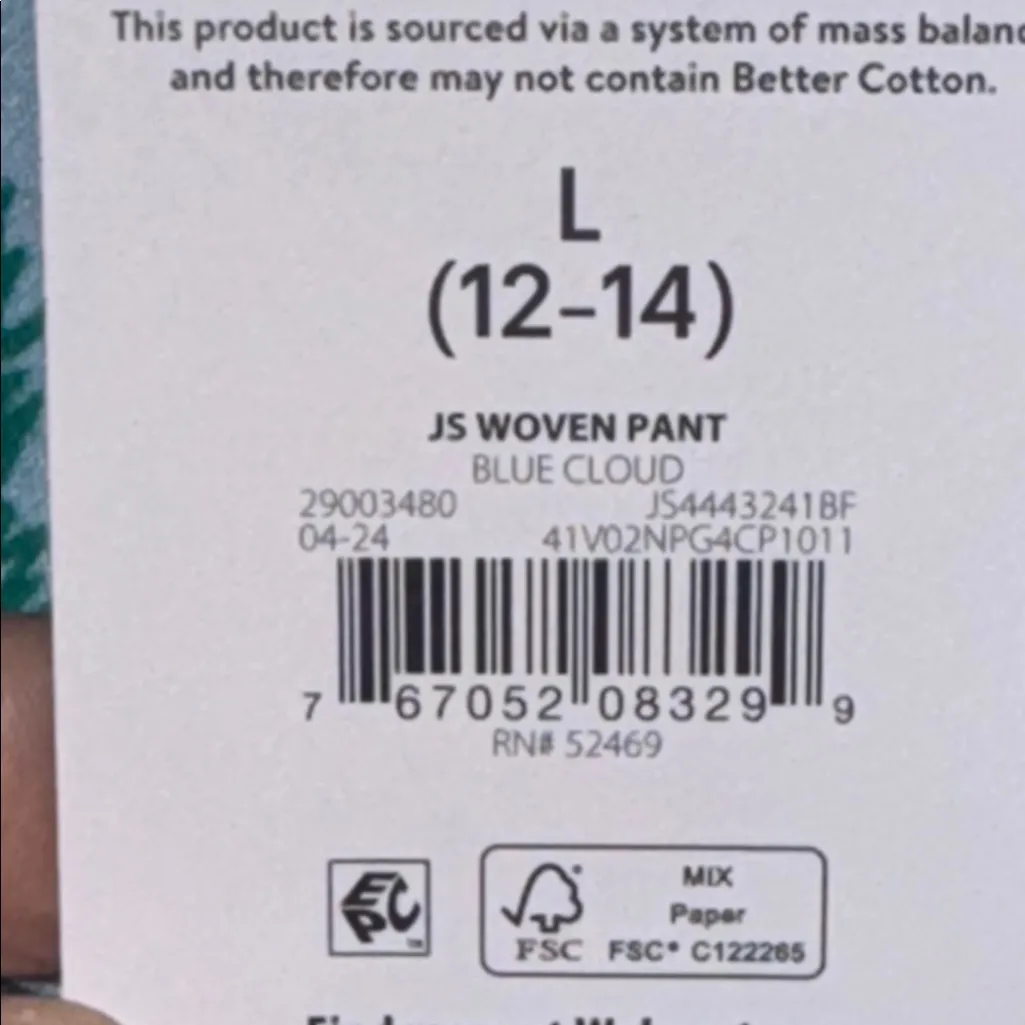 Joyspun Flannel Sleep Pajama Pants Blue Holiday Ski & Tree Print Women’s L 12 - Image 10