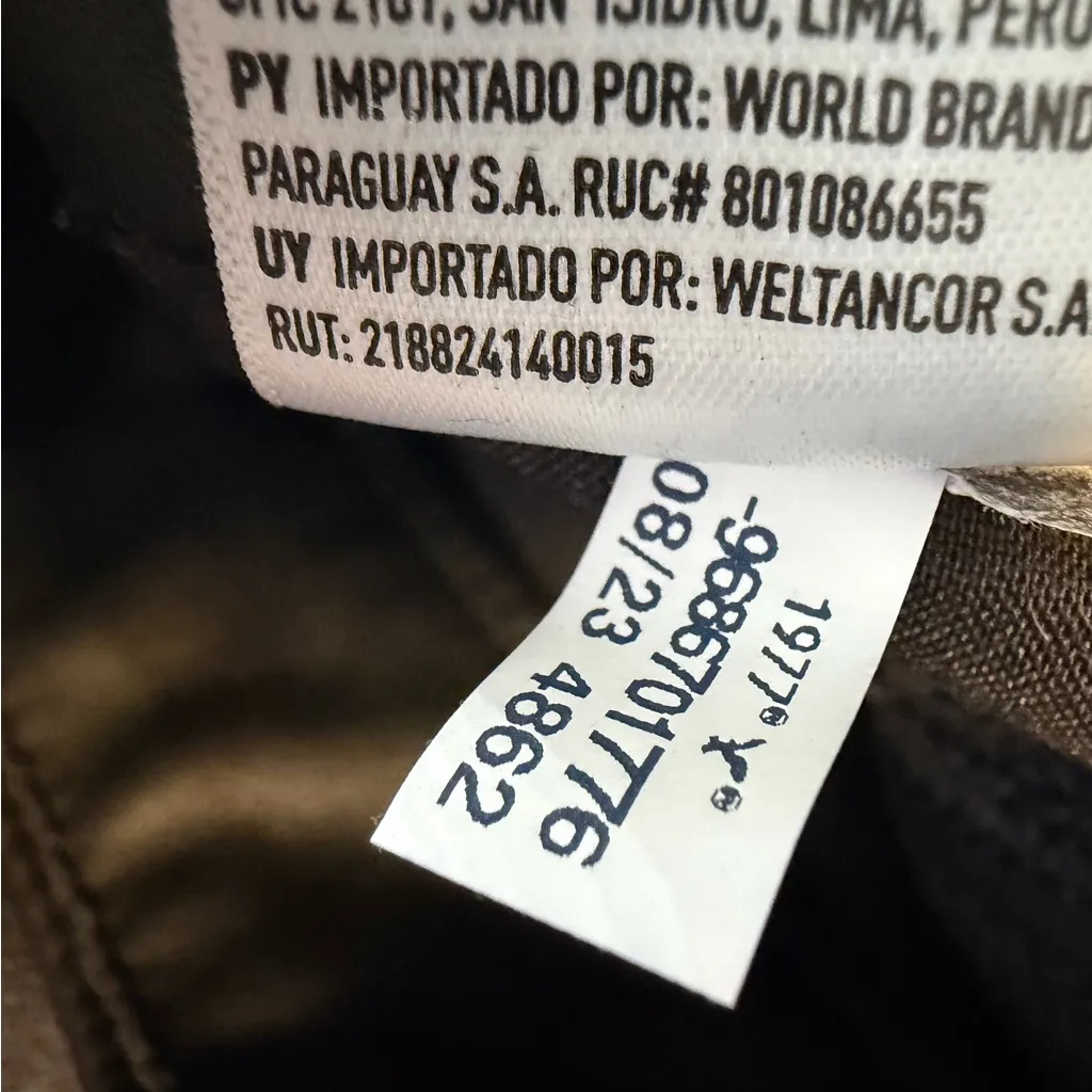 American Eagle Super High Waisted Vegan Leather Ankle Straight Jeans Black 12 - Image 13