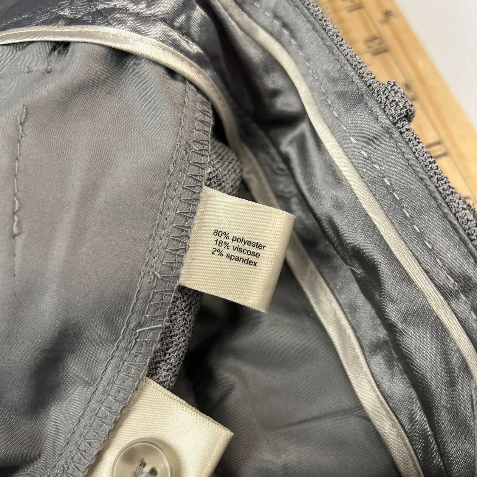 The Limited Scandal Gladiator Dress Pant Womens 4 Gray Strech Formal Wide Leg - Image 13