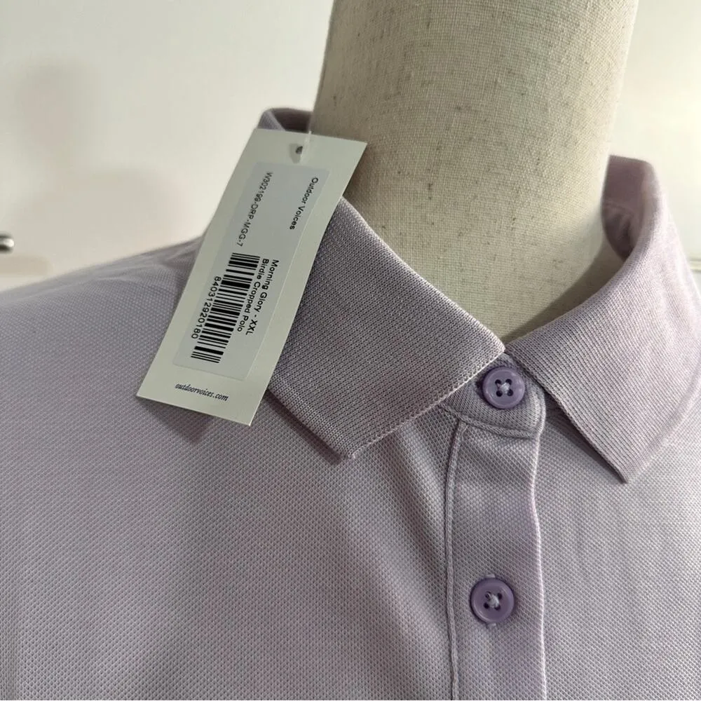 Outdoor Voices Size XXL Lavender Birdie Crop Polo Shirt NWT Yoga Golf Top - Image 10