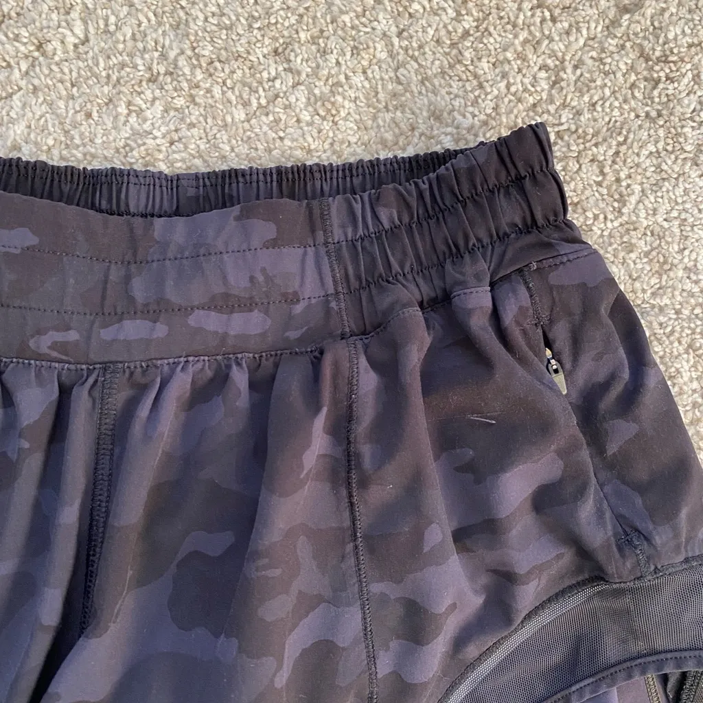 lululemon athletica Black Camo Athletic Shorts - Image 2