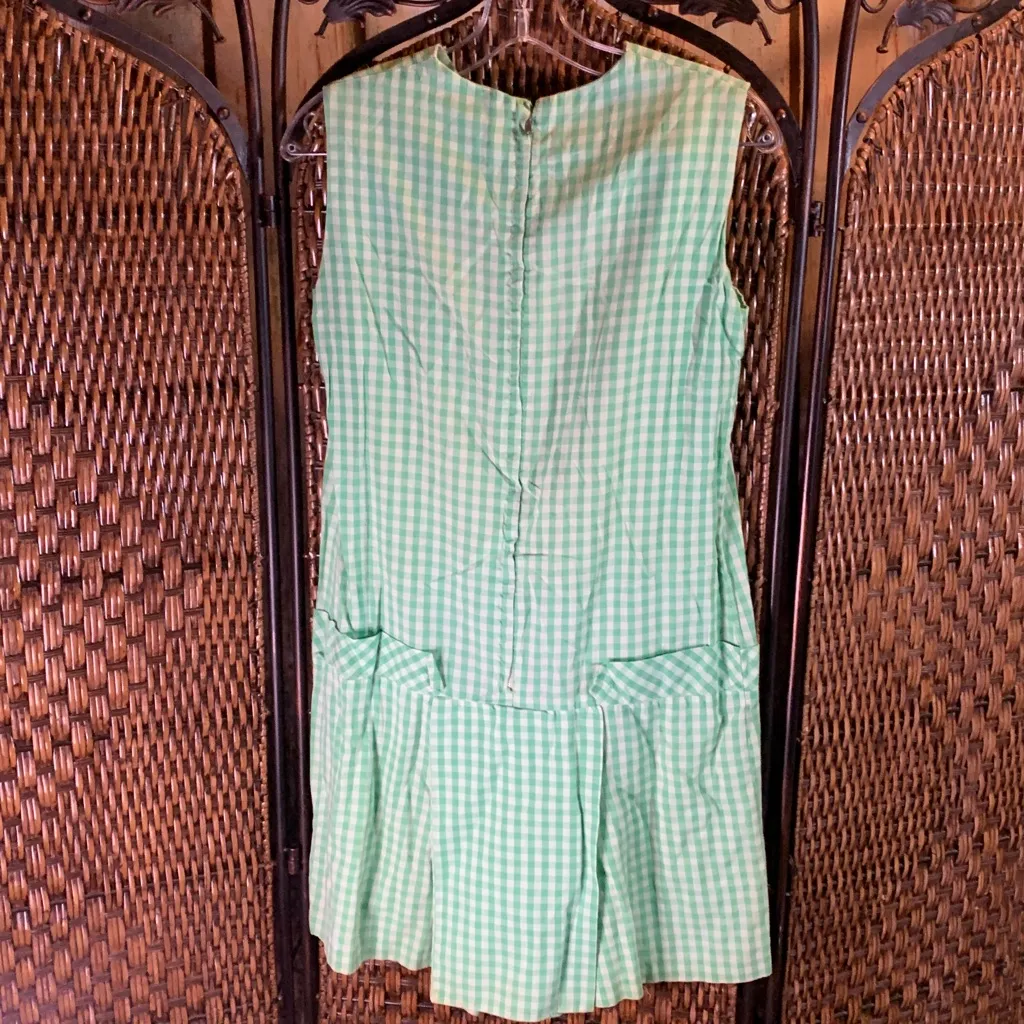 Vintage 1950’s/60’s Green Sleeveless Romper Size S - Image 4