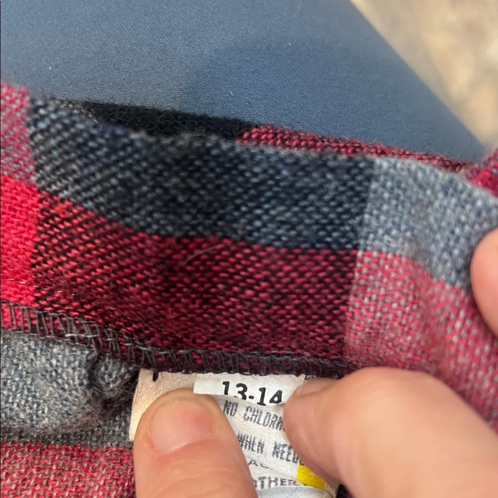 Wool blend vintage Plaid A - Image 8