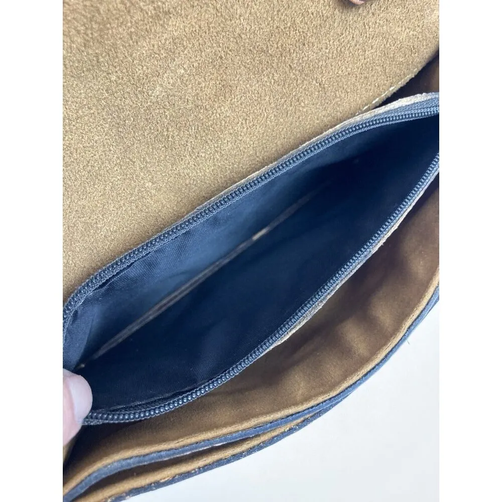 Patricia Nash Torri Tooled Leather Crossbody Bag Florence Tan Brown Western Boho - Image 11