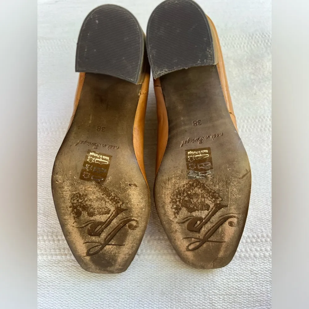 Free People Heeled Ankle Booties Size 38 Leather - Image 6