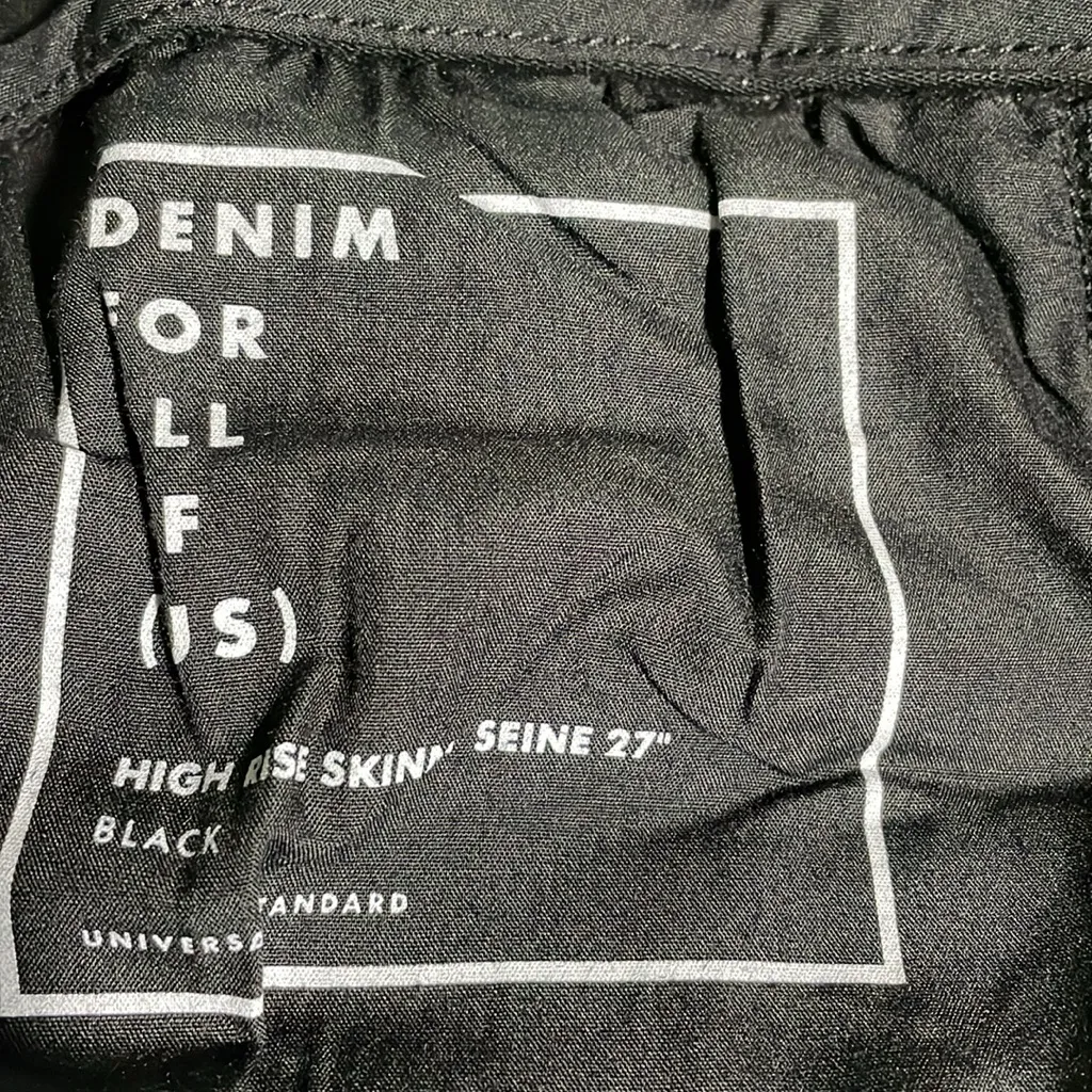 Universal Standard Plus Size Jeans High Rise Seine Skinny Black 38/4XL 27” NWT - Image 10