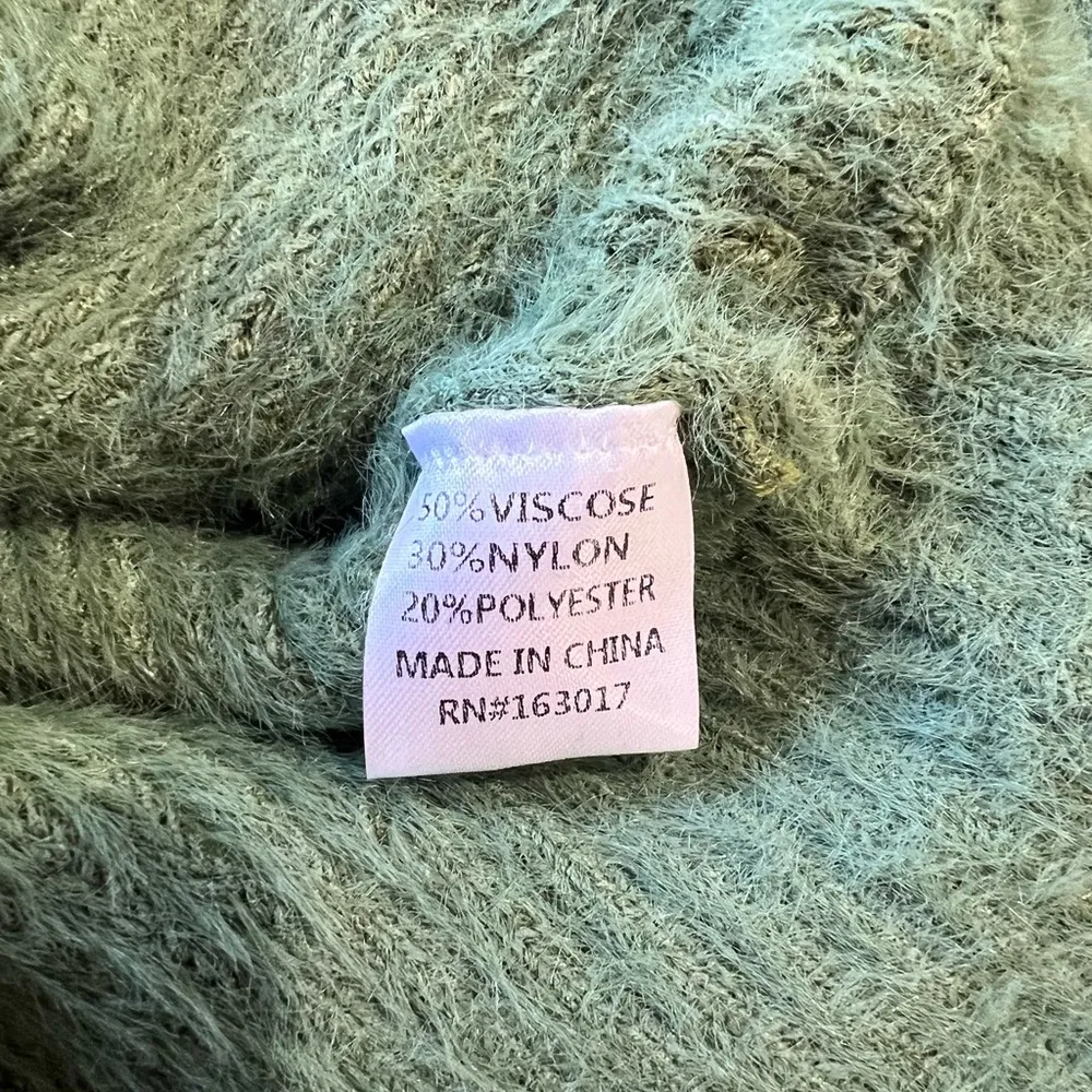 Princess Polly Green Winslow Fuzzy Soft Tie Front Jumper Sweater XS Small - Image 8