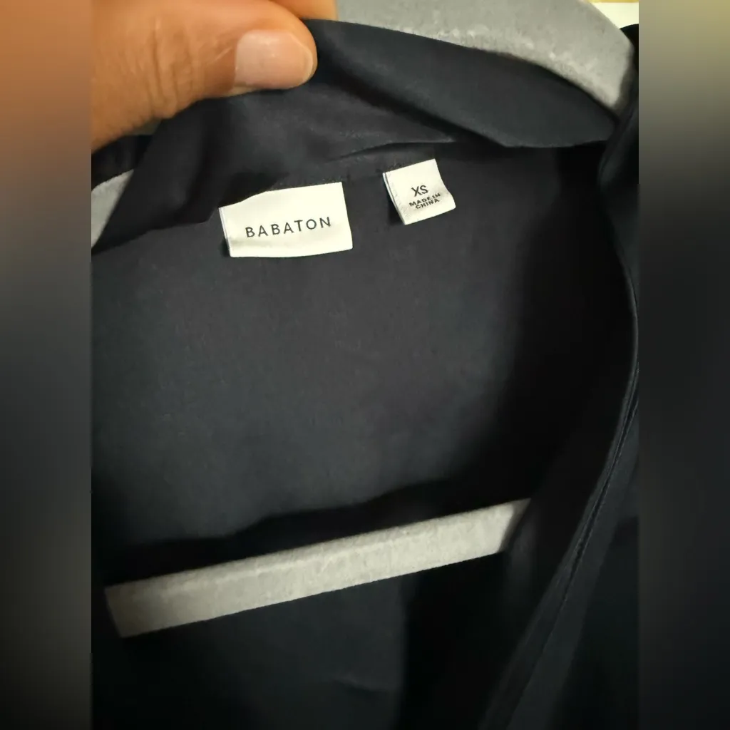 Aritzia color dark night navy Hyde Satin Mini Dress - Image 4