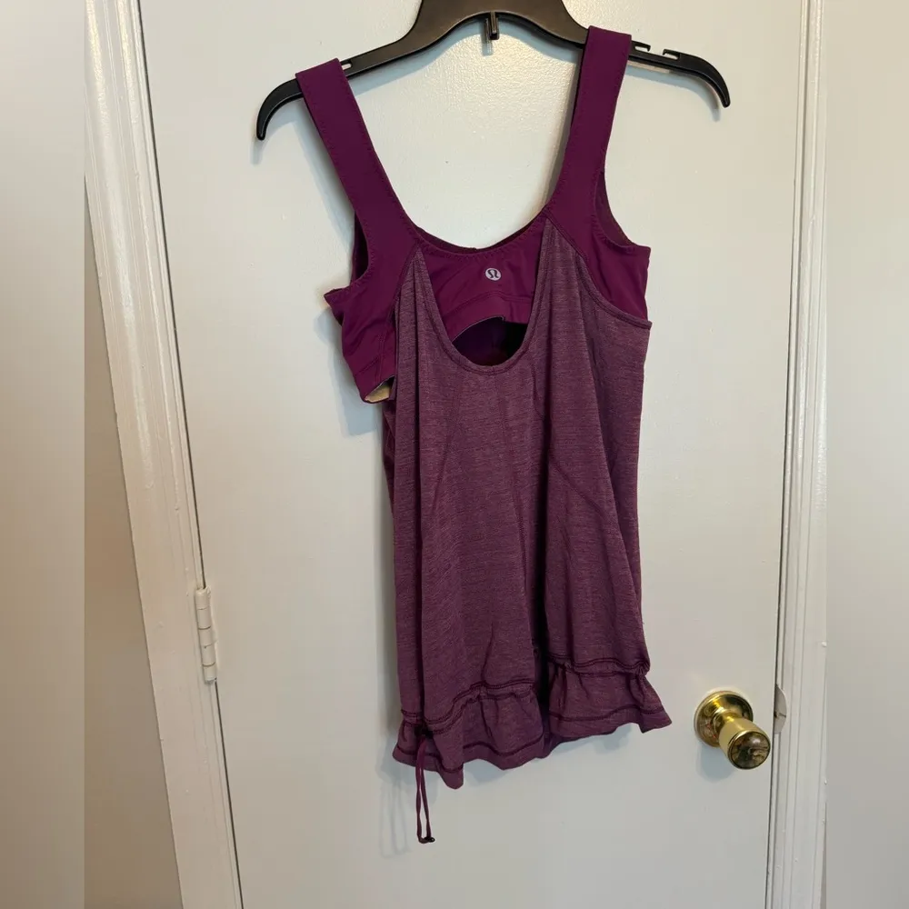 Lululemon purple Tank Top Size 4 - Image 2