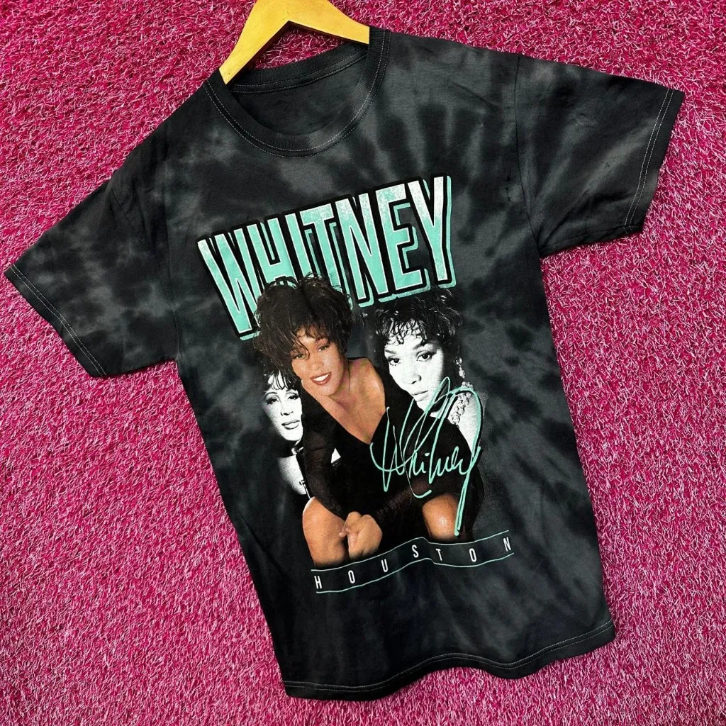 Whitney Houston I wanna Dance With Somebody tie dye Med - Image 3