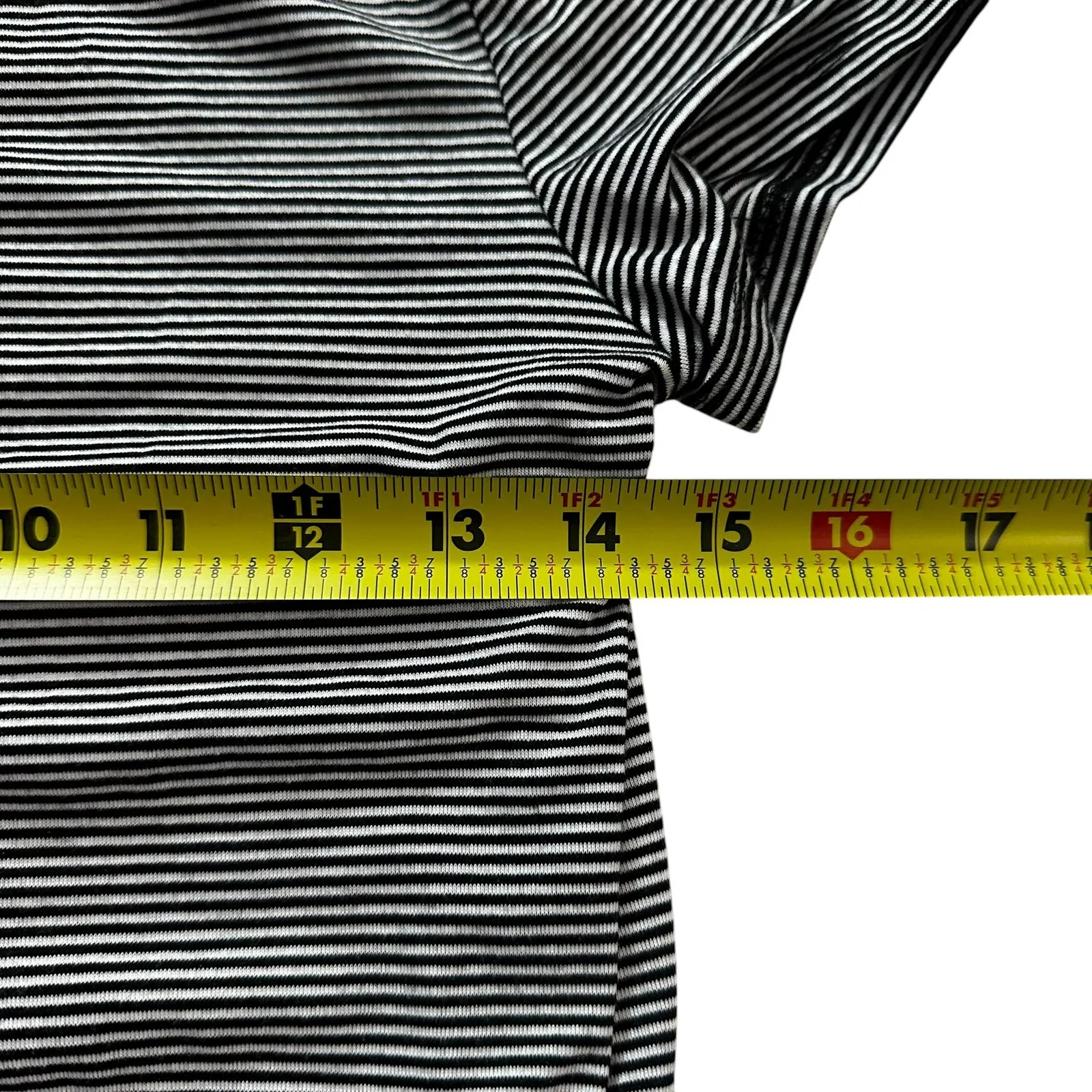 Rolla Coster Black/White Stripe Elastic Waist Romper Women's Size Medium 23-11-2 - Image 6