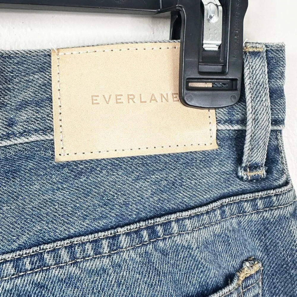 Everlane The 90s Cheeky Ankle Blue Jeans 25 Denim Button Fly Organic Cotton - Image 4