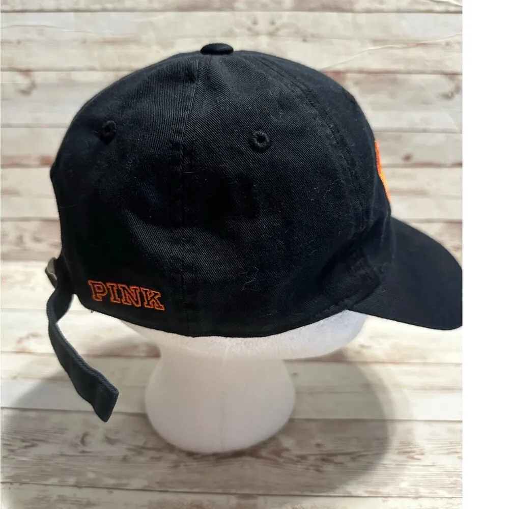 PINK OSU Baseball Hat Cap Women's Adjustable One-Size Oklahoma State Pokes Black - Image 2