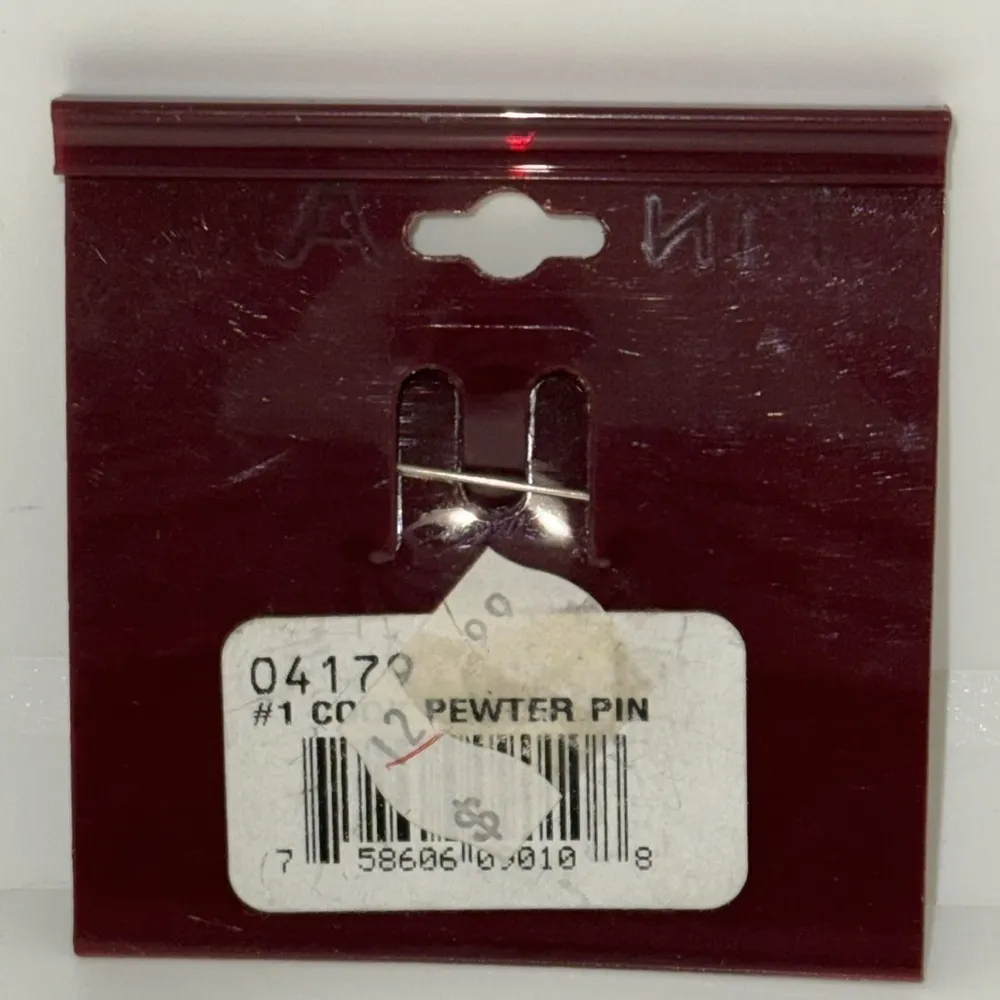 SPOONTIQUES Pin 1990’s PEWTER #1 Cook DANGLE BROOCH Brooch Vintage Silver - Image 3