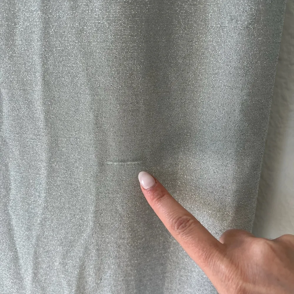 REFORMATION SELENE KNIT DRESS - SILVER SPARKLES - Image 6