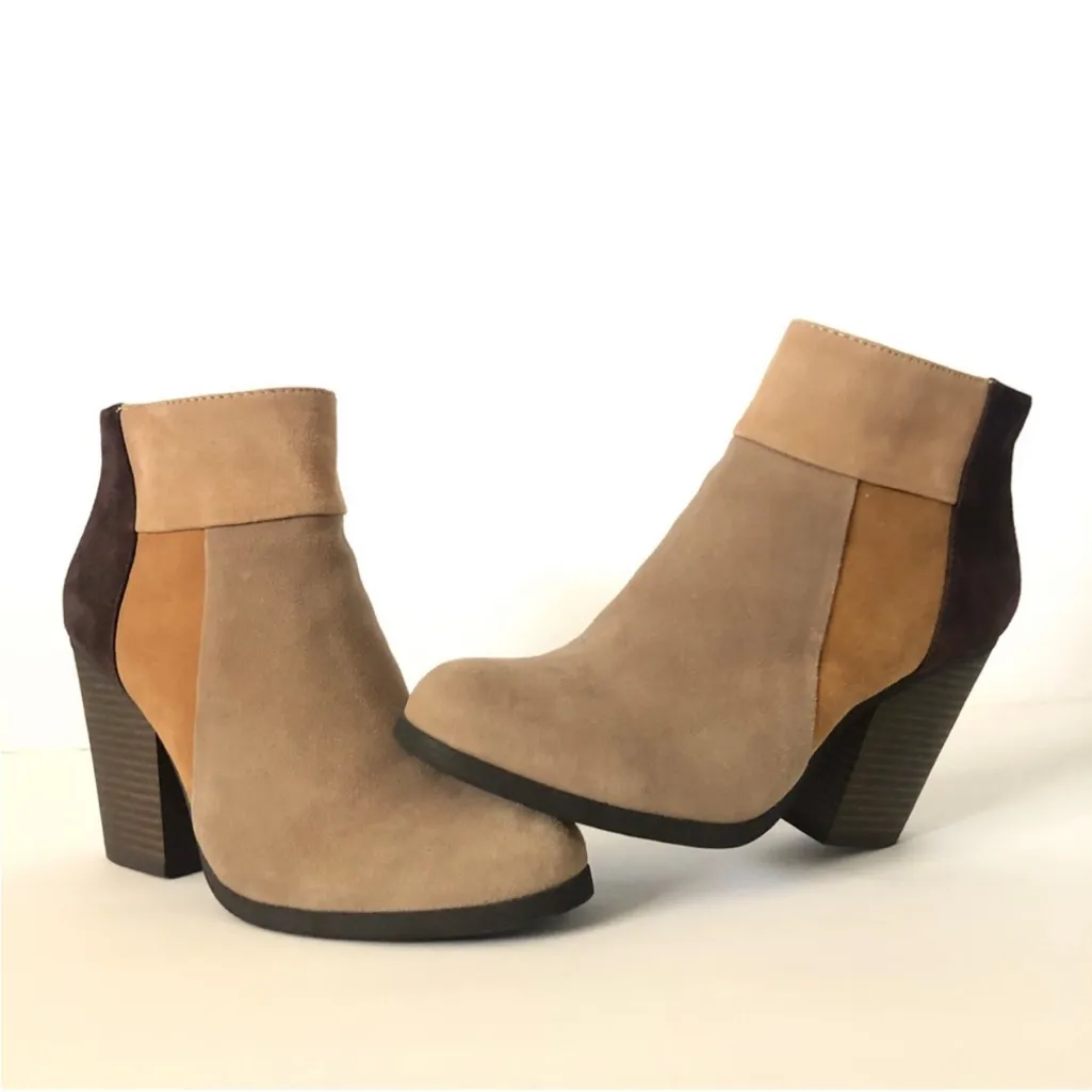 C Reaction Kenneth Cole Might Free Brown Leather Ankle Women Boots Size 7 - Image 2