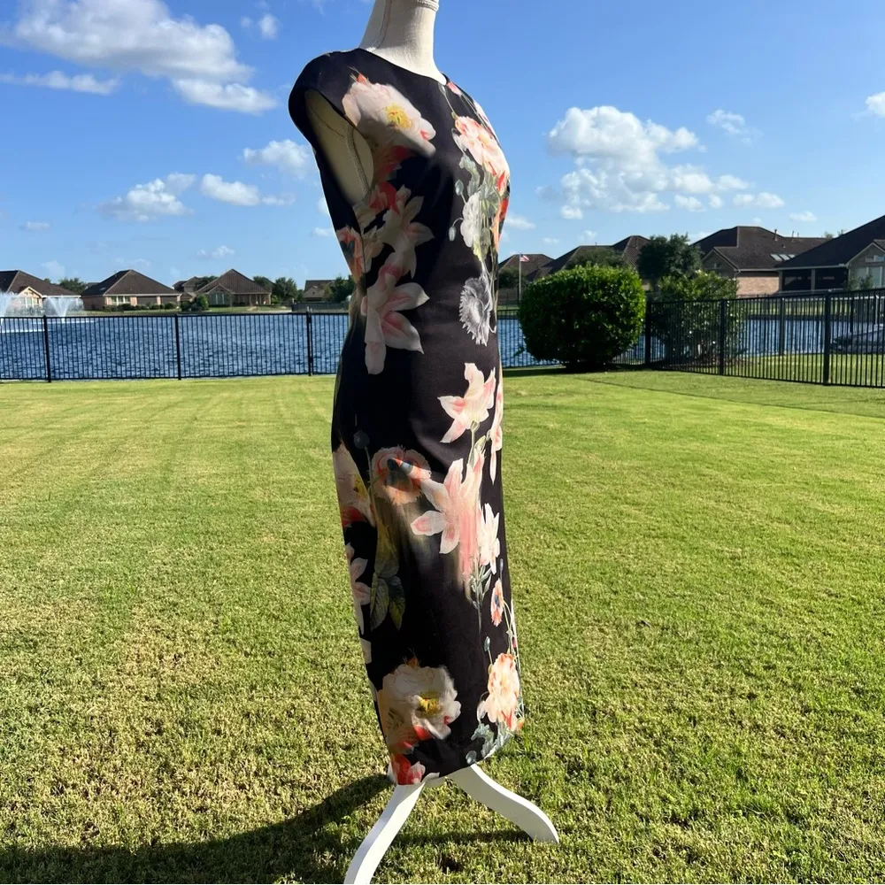 Ted Baker Floral Black Dress - Image 3