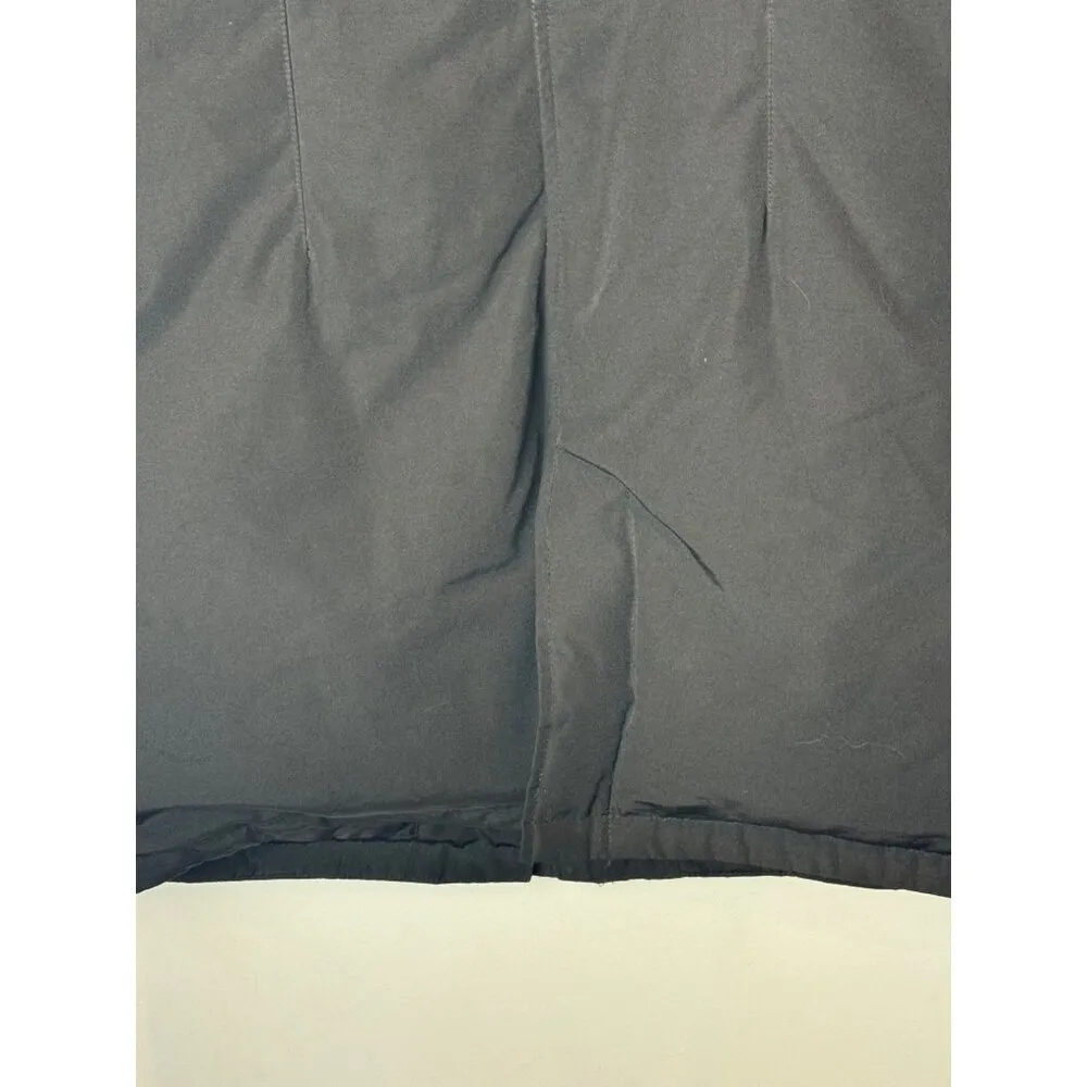 French Connection  Coat Women Medium Black Hooded Down Insulated Full Zip Parka - Image 11