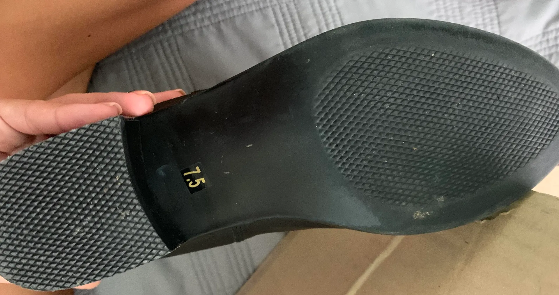 Steve Madden Black Leather  booties 7.5 - Image 2