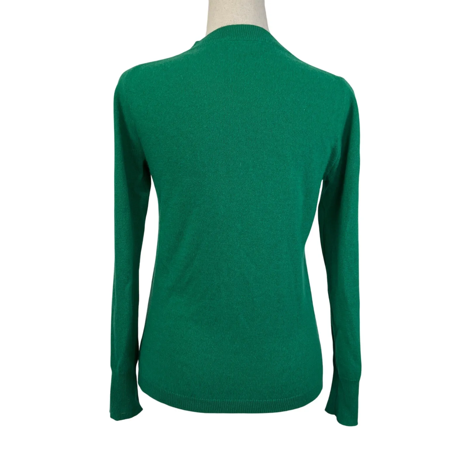 J. Crew Long Sleeve Everyday Cashmere Sweater in Salut! K4689 Kelly Green - Image 10
