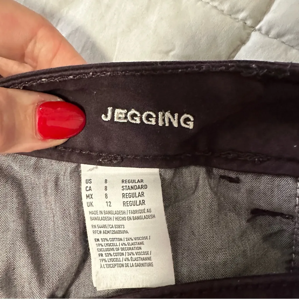 American Eagle Jeggings 360 Super Stretch Eggplant Purple Women's Size 8 Regular - Image 5