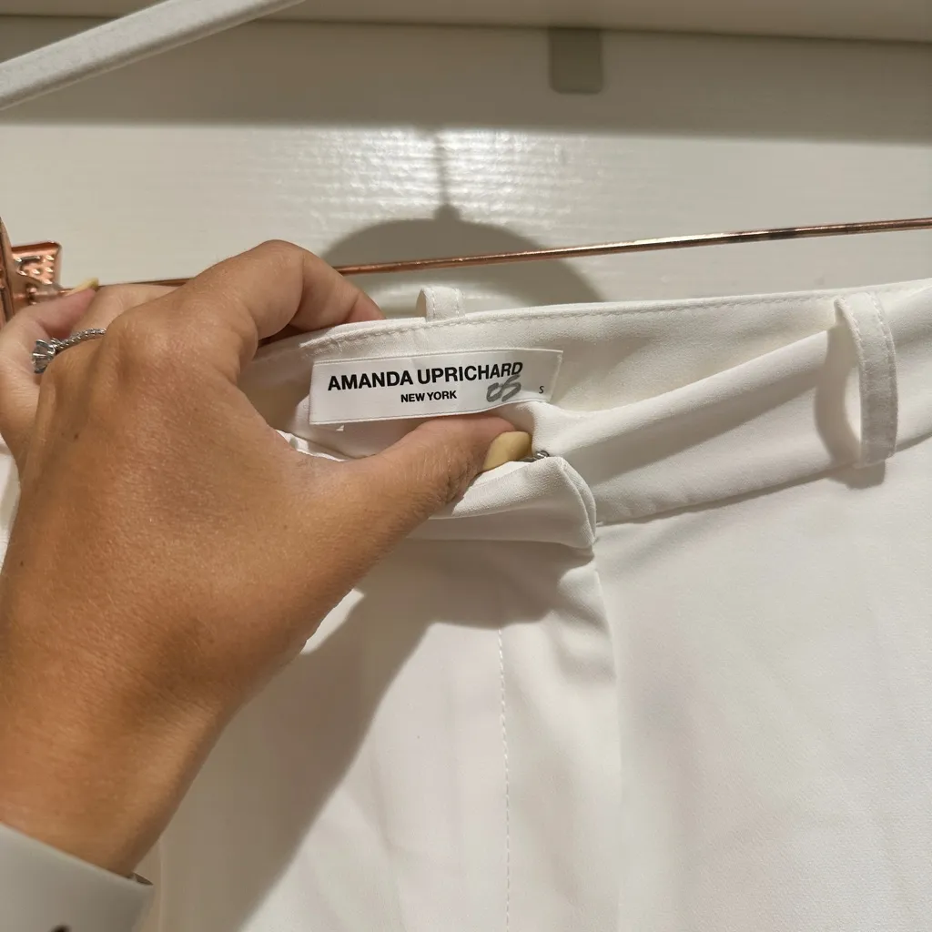 Amanda Uprichard Wallce Pants in Ivory - Image 8