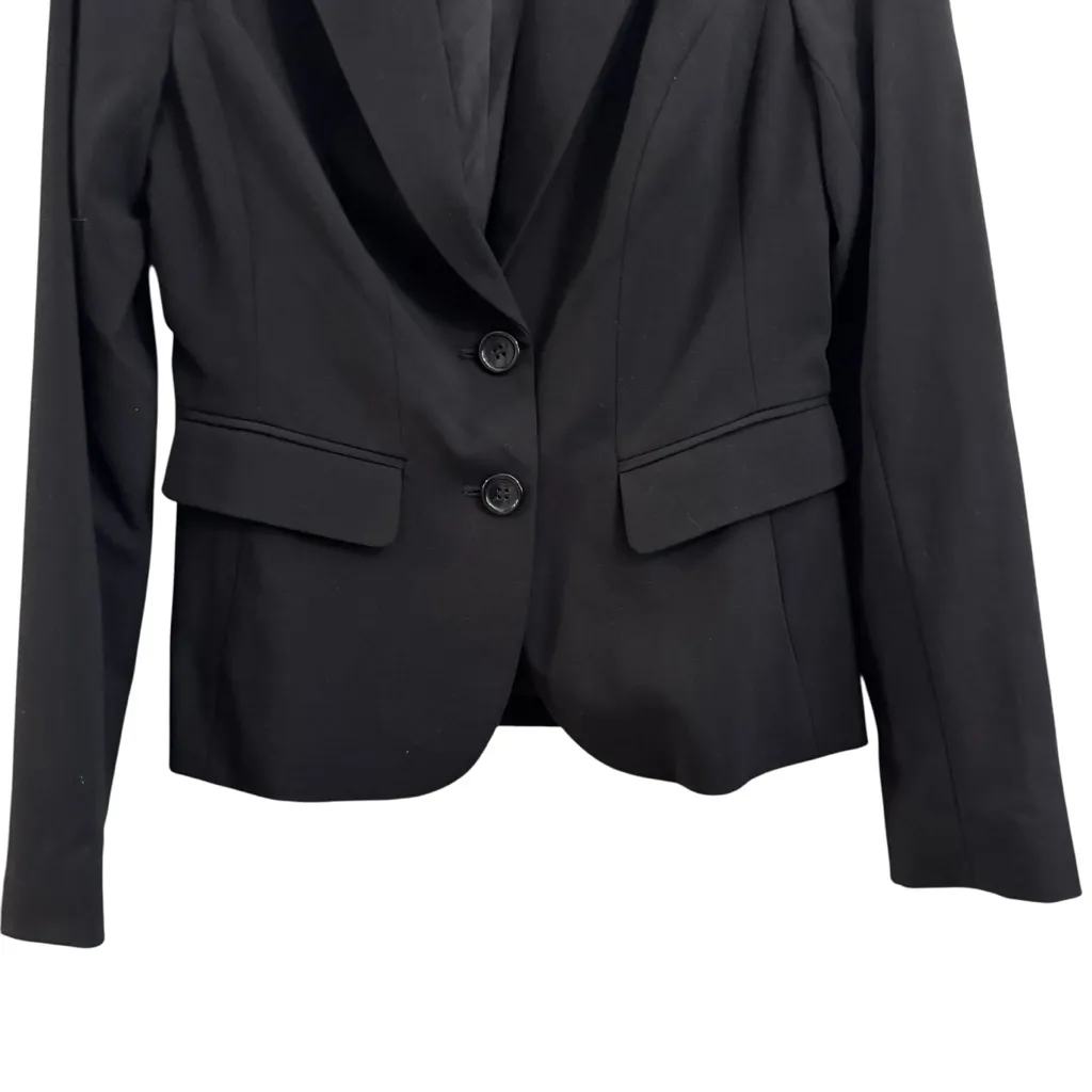 The Limited Black Two Button Flared Peplum Back Blazer - Image 5