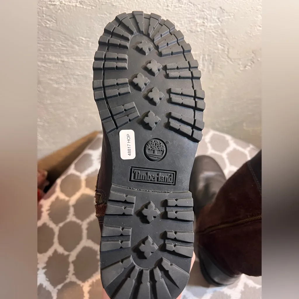 Timberland Brown Suede Leather Boots
Tweed lining lug casual countryside 7.5 - Image 9