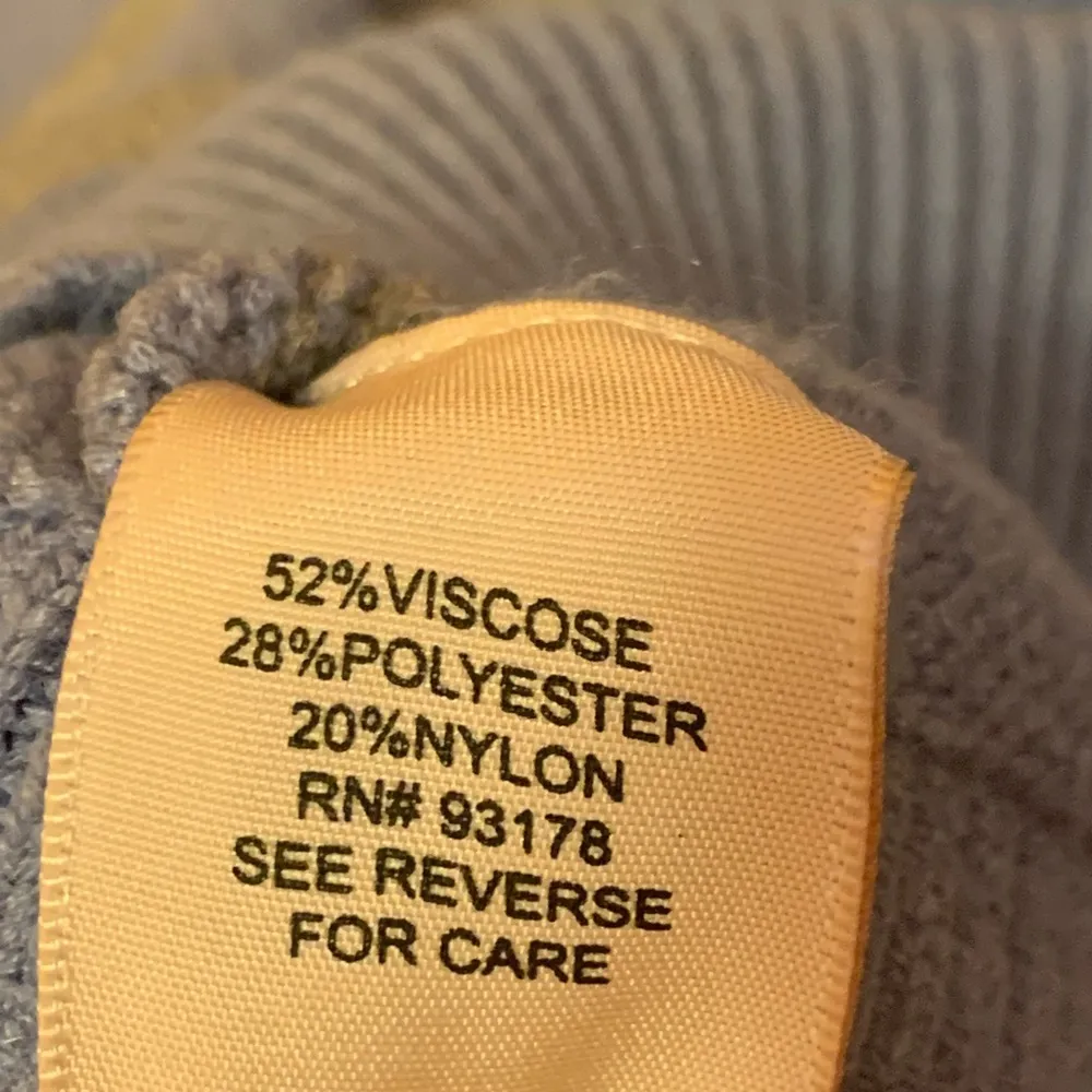 Philosophy sweater women’s large light blue and grey stripe crewneck casual - Image 5