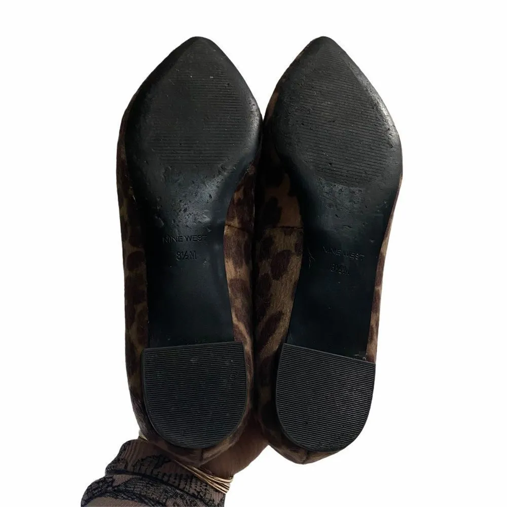 NINE WEST Pointed Leopard Animal Print Shoes 8.5M - Image 8
