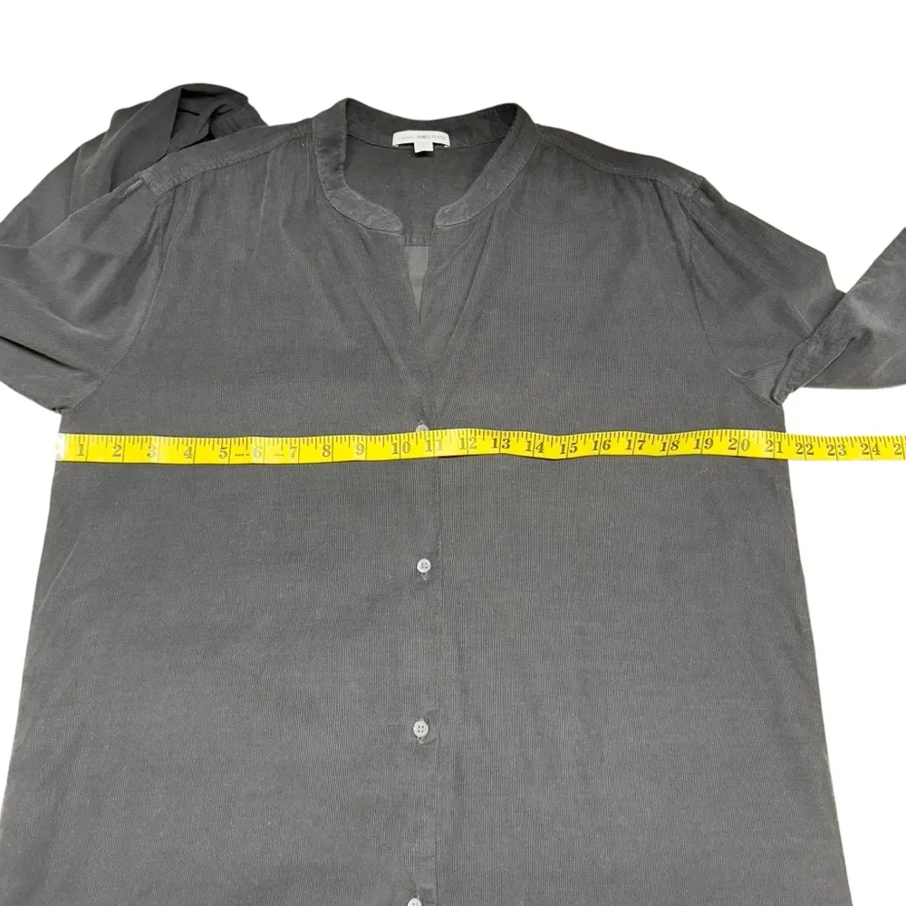 James Perse Corduroy Tunic Shirt Top Womens 2 WKUP3642 Black Long Sleeve​ Career - Image 13