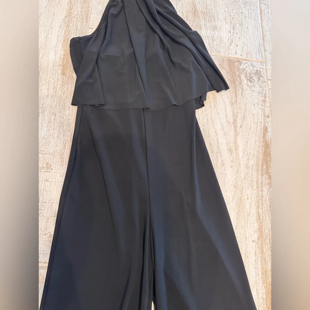 Black Halter Jumpsuit - Image 3
