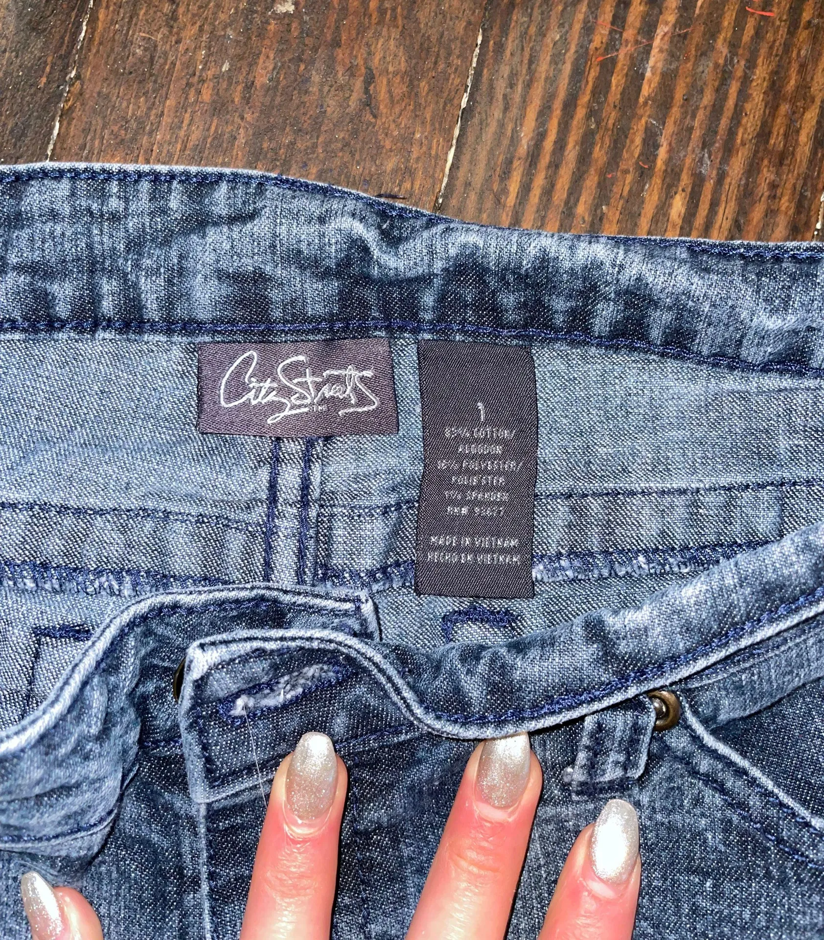 Dark Jean Shorts - Image 3