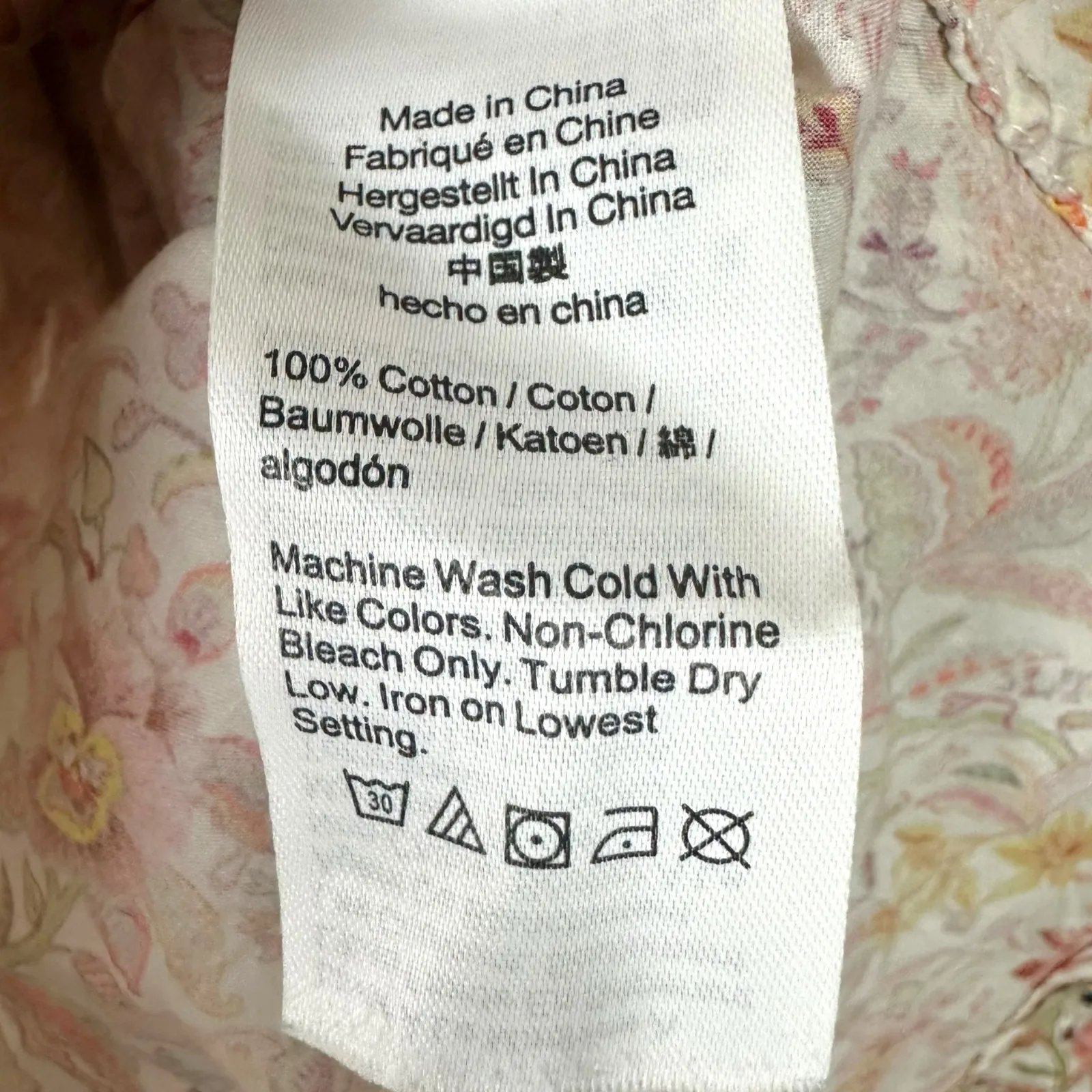 J.Crew Liberty of London Ditsy Floral Popover Top 6 Cottage Fall Orange Cream - Image 8