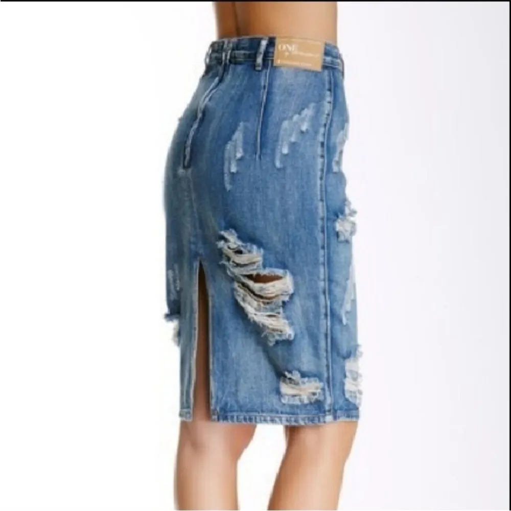 NWT! One Teaspoon Freelove Distressed Skirt - Image 3